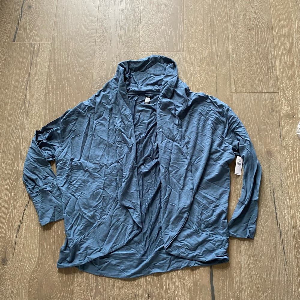 Gap Fit baby terry long-sleeve cardigan